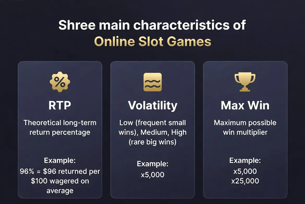 RTP, Volatility, Max Win